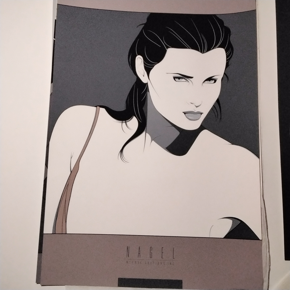 Patrick Nagel Seriagraph Print — Neutral & Taupe Palette